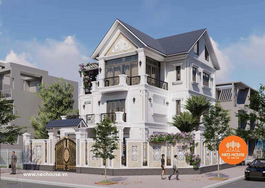Mẫu nhà biệt thự 10x20m 4 phòng ngủ