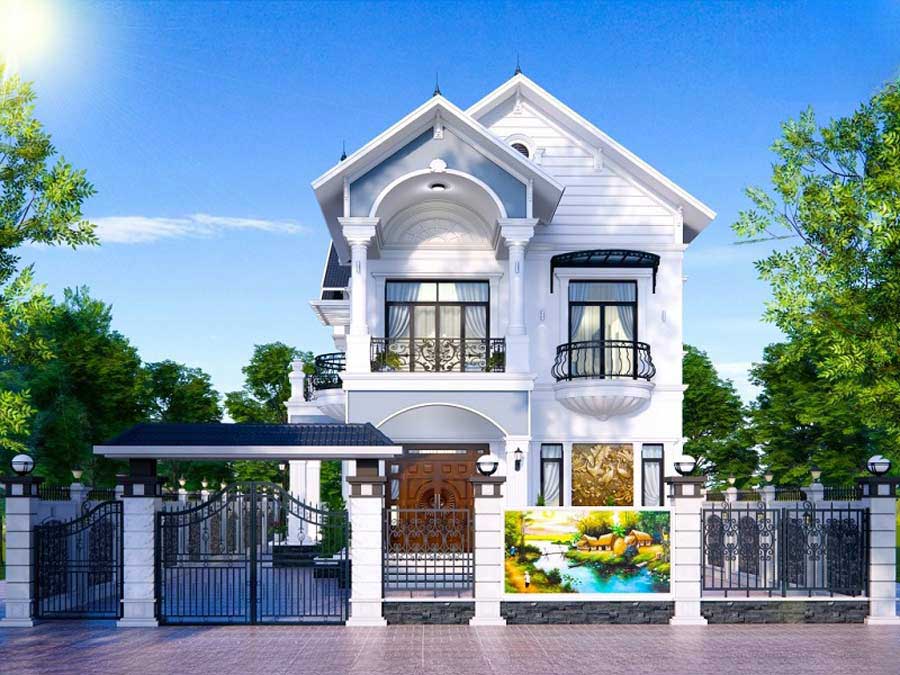 Thiết kế biệt thự mái thái 10x20m