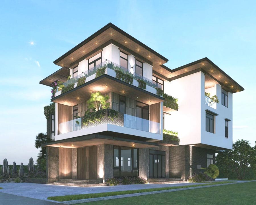 Cân đối diện tích sân vườn