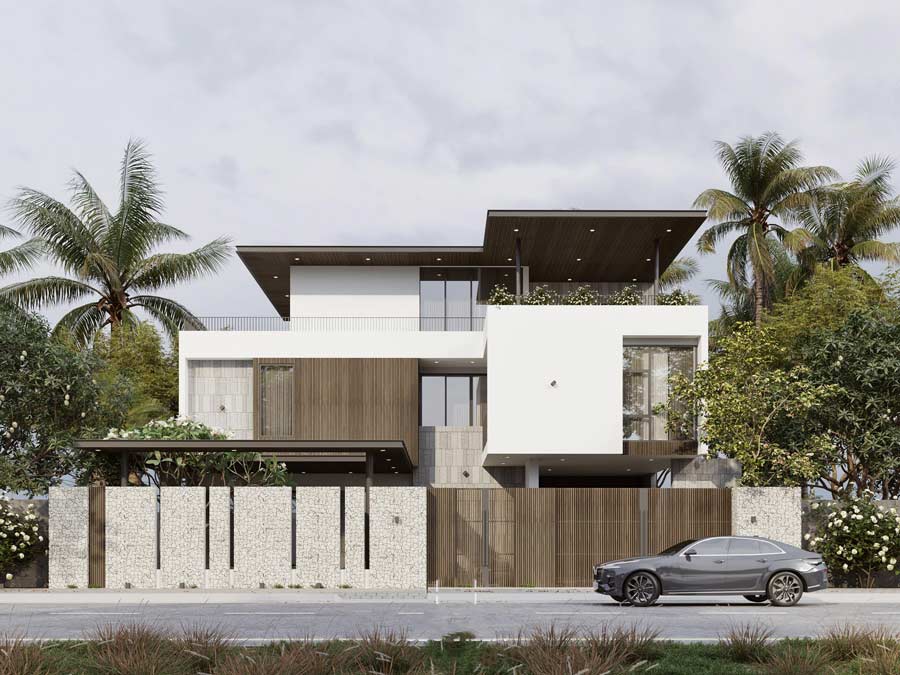 Biệt thự đẹp 400m2 3 tầng