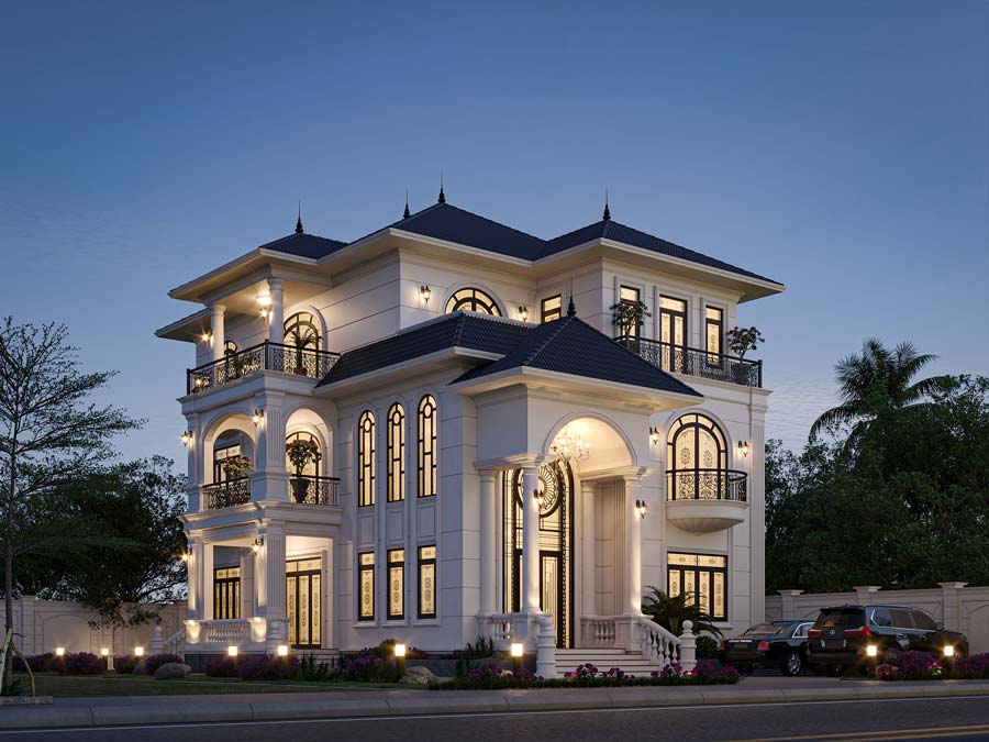 Biệt thự diện tích 400m2 mái nhật