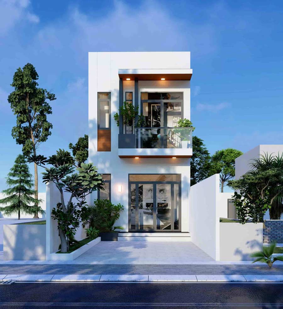 Nhà biệt thự 2 tầng 600 triệu dạng ống