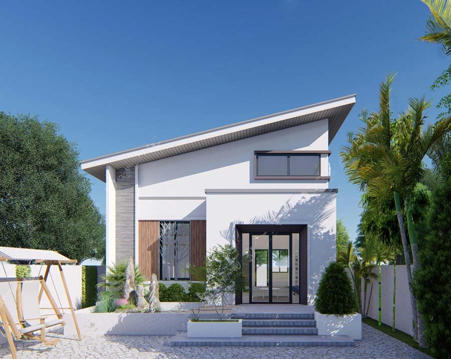 Biệt thự 600 triệu có gác lửng
