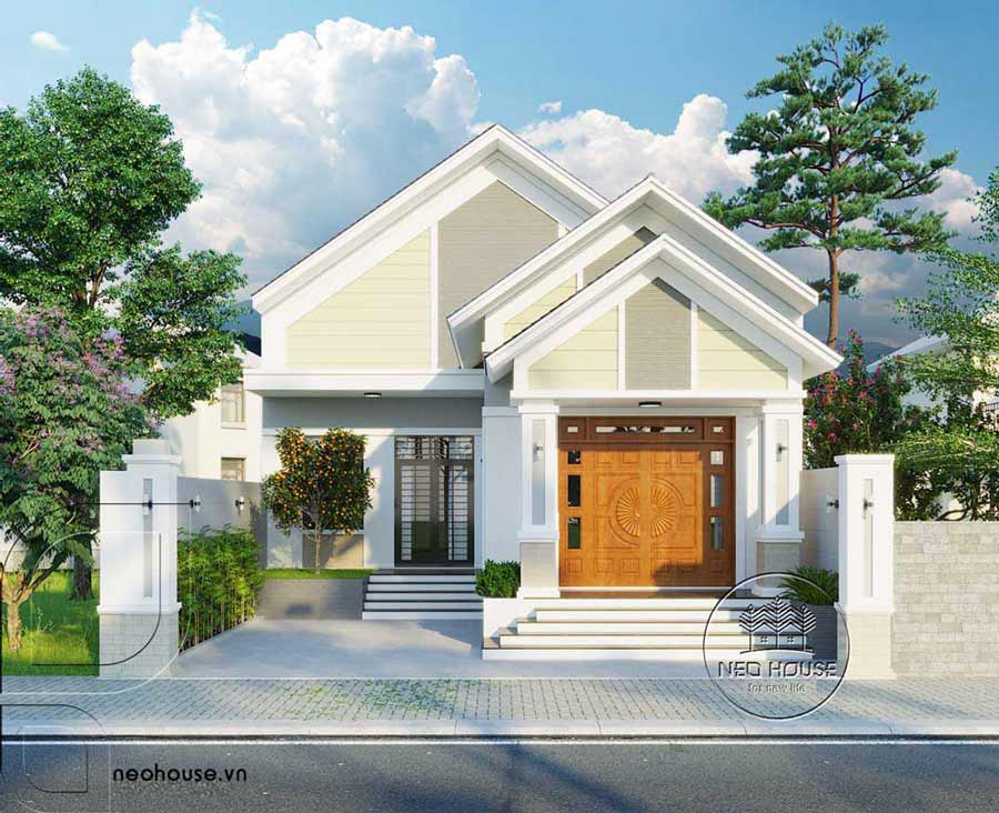 Mẫu biệt thự 600 triệu hiện đại, tinh tế