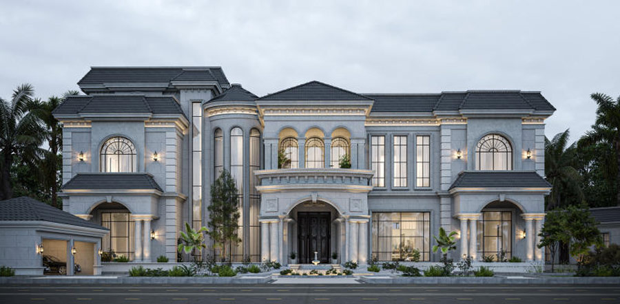 Mẫu thiết kế biệt thự mặt tiền 25–35m