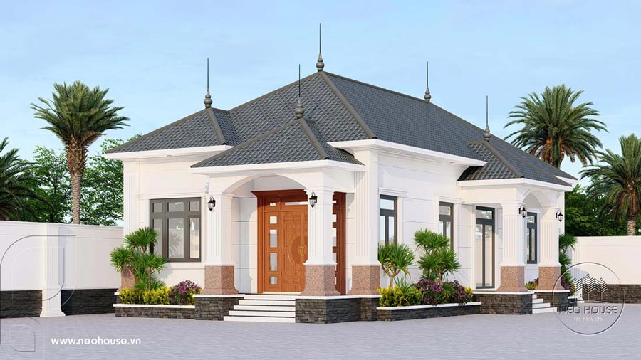 Thiết kế biệt thự 9x15m 1 tầng