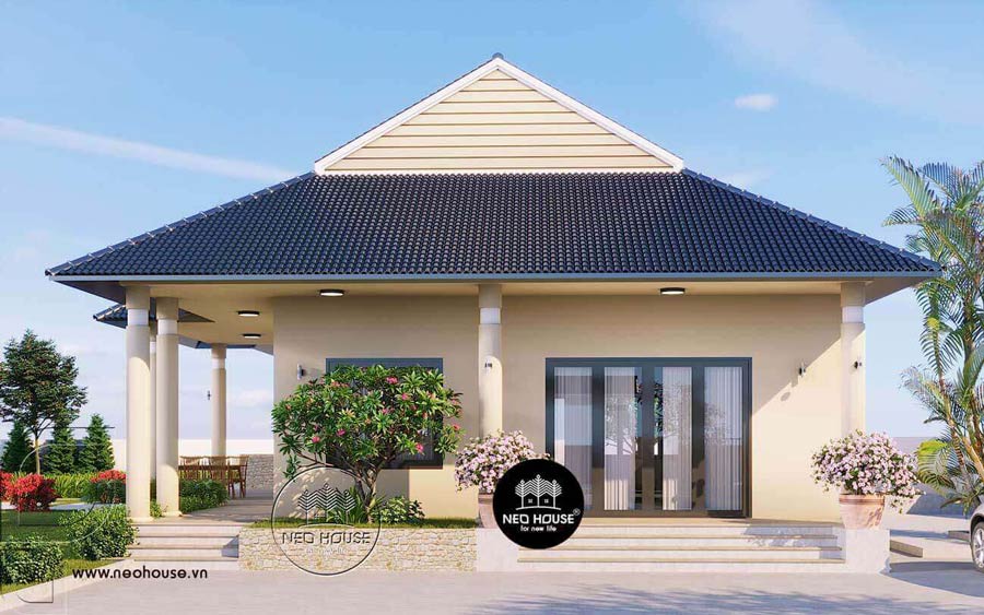 Thiết kế biệt thự 9x15m 1 tầng