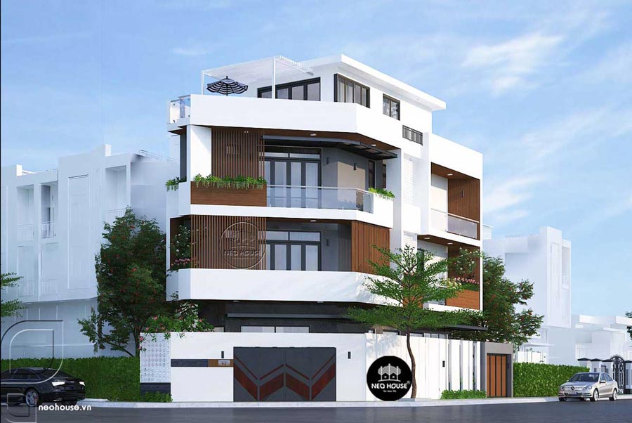 Mẫu nhà 9x15m phong cách hiện đại