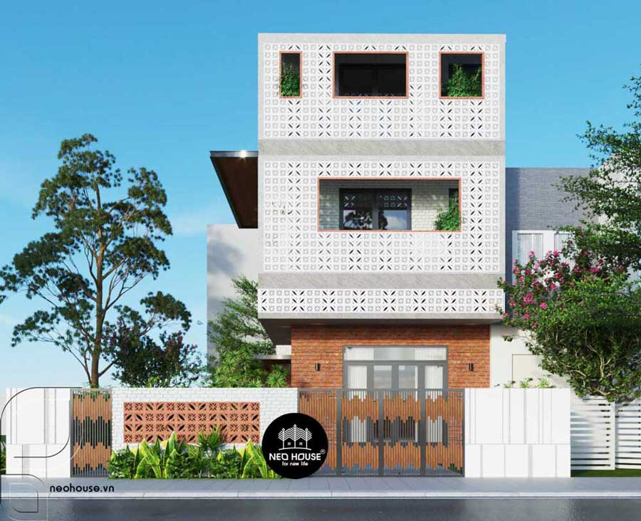 Mẫu nhà 9x15m phong cách hiện đại