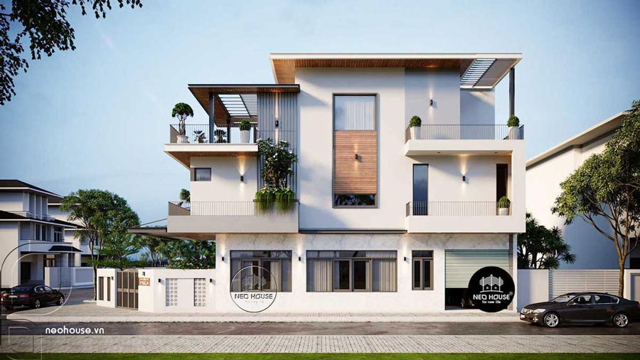 Mẫu nhà 9x15m phong cách hiện đại