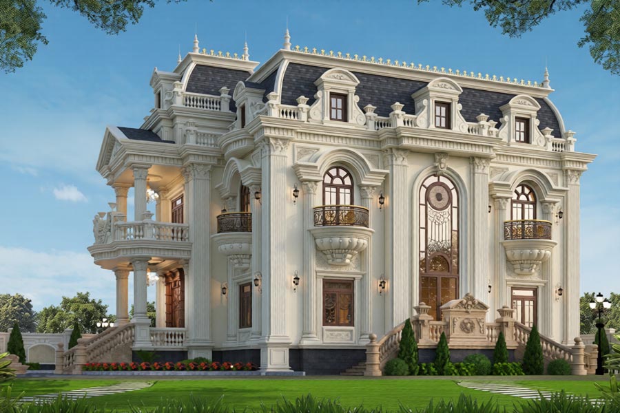Mẫu biệt thự cổ điển Ý