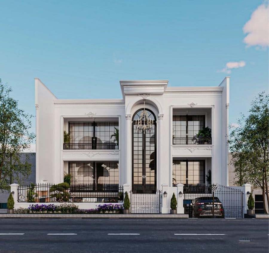 Thiết kế nhà biệt thự 2 tầng có tầng hầm