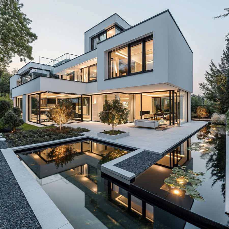 Mẫu biệt thự nghỉ dưỡng cao cấp có thang máy