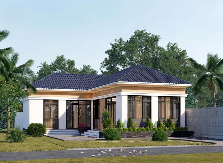 Mẫu biệt thự nông thôn dưới 500 triệu chuẩn sống xanh