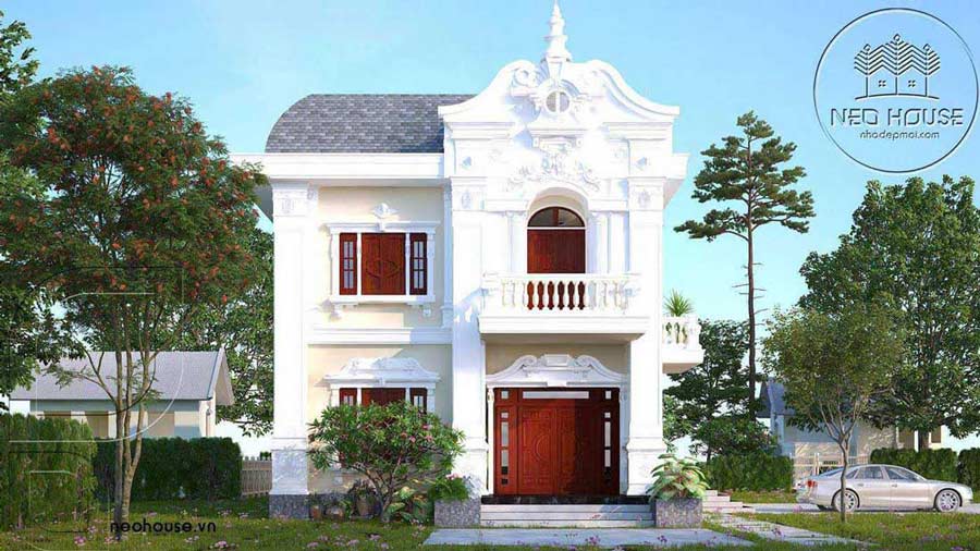 Mẫu biệt thự gác lửng phong cách tân cổ điển