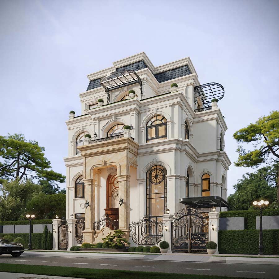 Biệt thự kiểu Ý 4 tầng