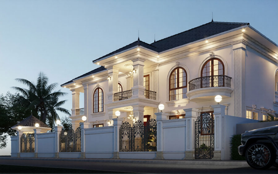 Mẫu biệt thự kiểu Ý cách tân hiện đại