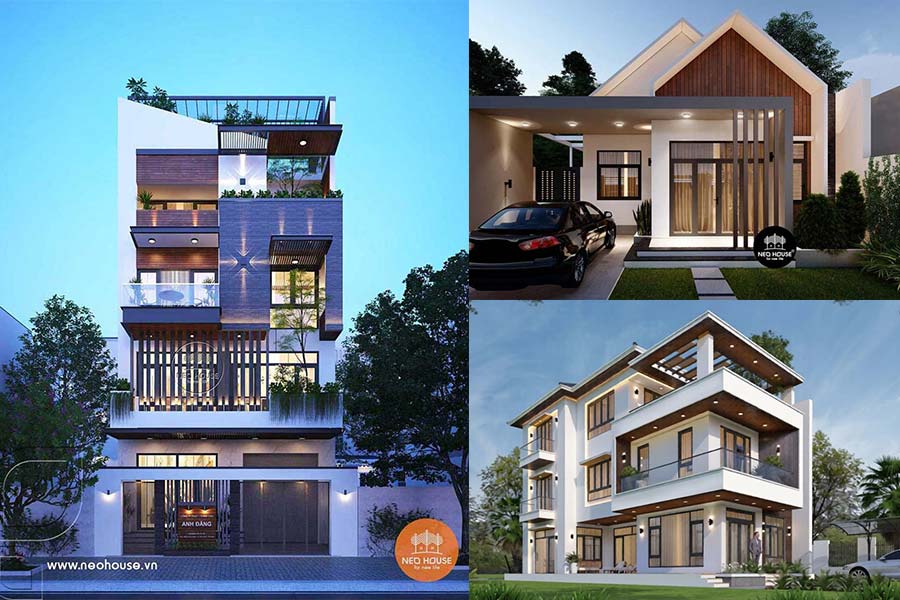 Tổng hợp những mẫu biệt thự mặt tiền 8m đẹp, hiện đại