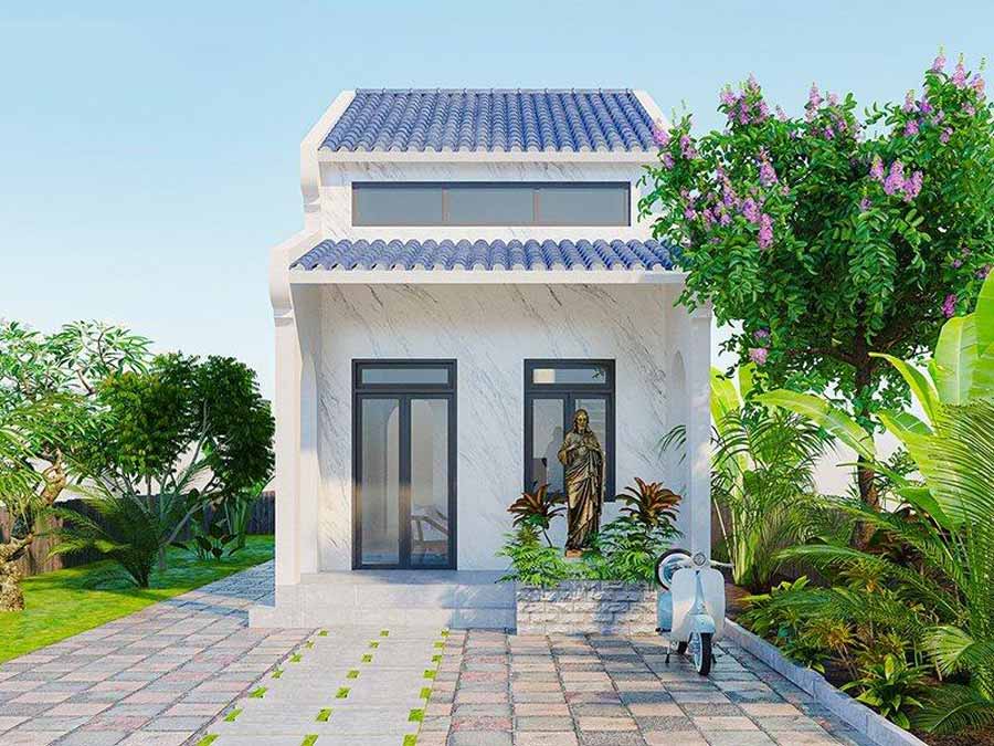 Thiết kế biệt thự mini 600 triệu tối giản