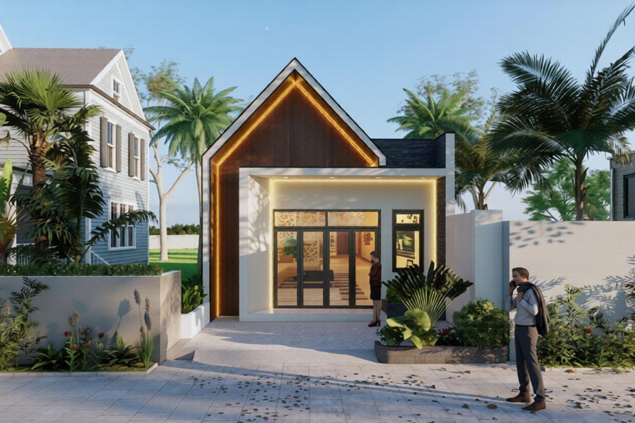 Biệt thự mini có gara dưới 500 triệu