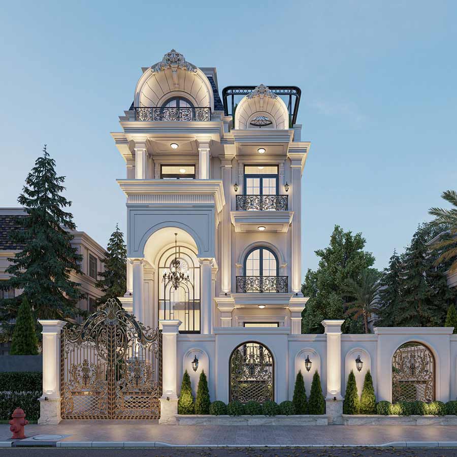 Mẫu biệt thự mini gác lửng đẹp