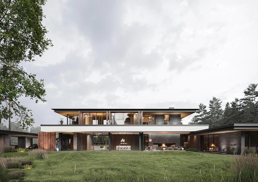 Mẫu biệt thự nhà vườn 2000m2 2 tầng đẹp đẳng cấp