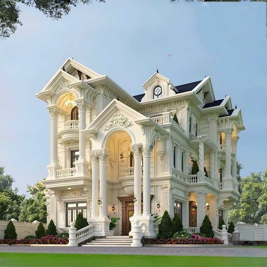 Biệt thự nhà vườn 2000m2 mái Thái thoáng mát và gần gũi