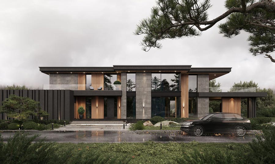 Biệt thự nhà vườn 2000m2 phong cách hiện đại