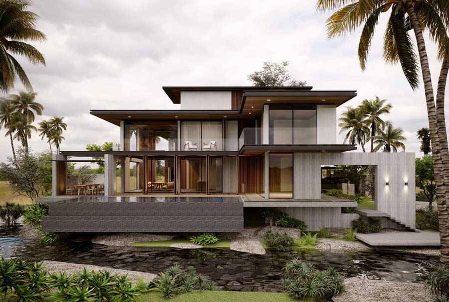 Biệt thự nhà vườn 2000m2 phong cách hiện đại