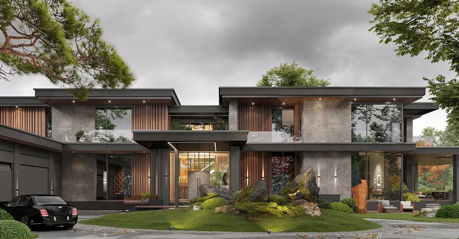 Thiết kế biệt thự nhà vườn 2000m2 phong cách Nhật Bản Zen