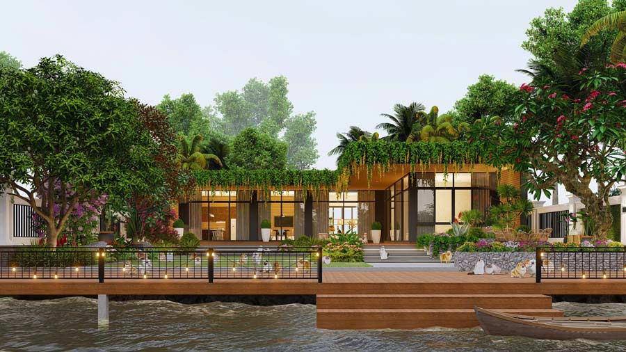 Biệt thự nhà vườn 9x15m