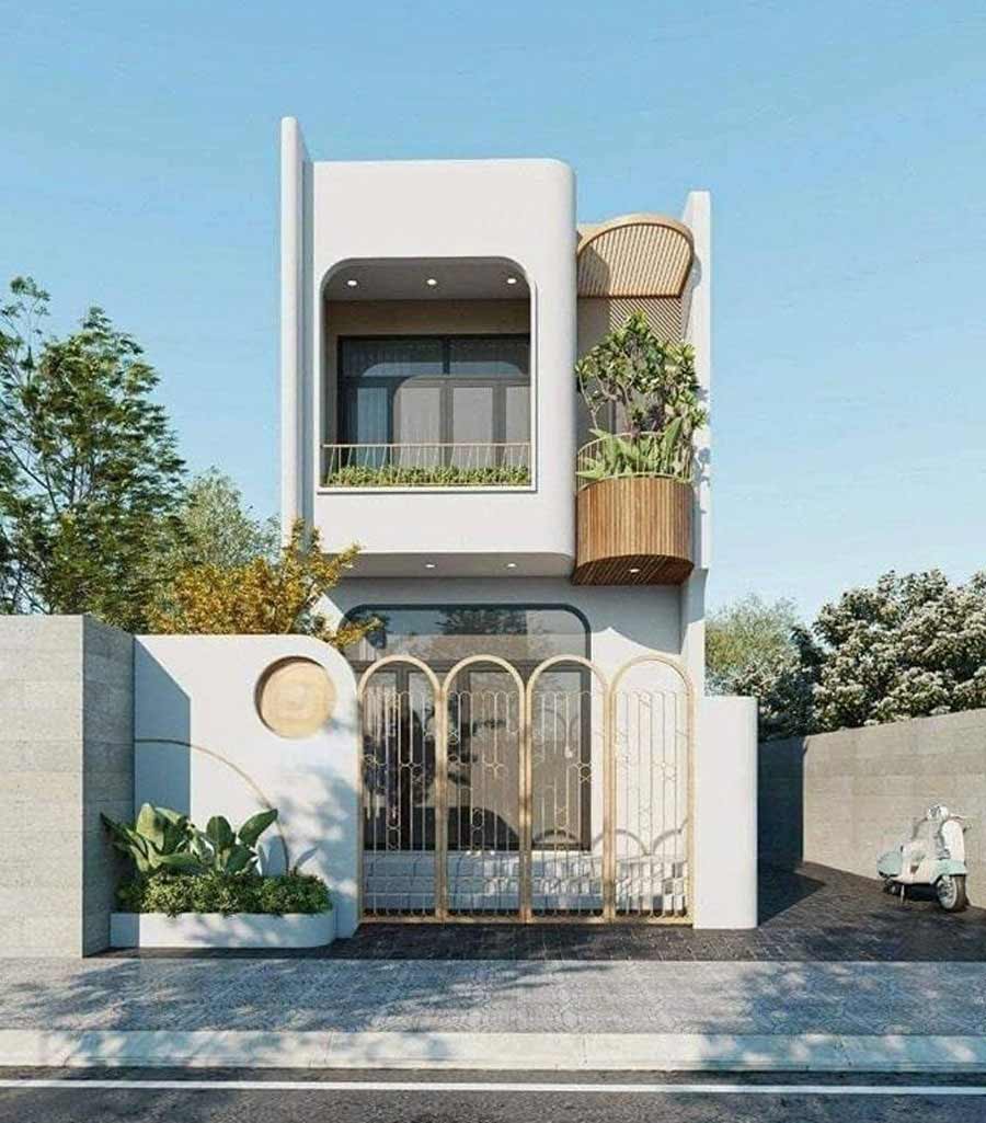 Mẫu thiết kế biệt thự phố 600 triệu