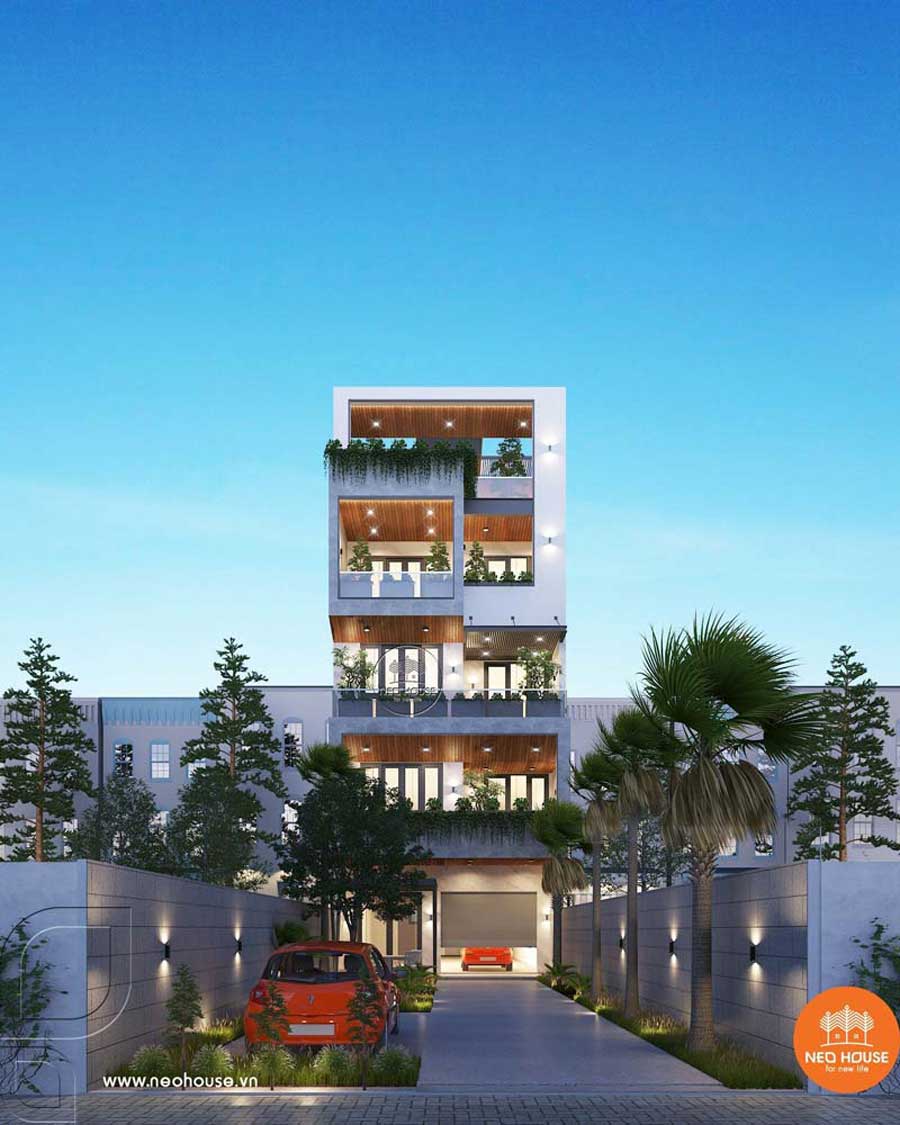 Mẫu biệt thự phố đẹp 9x15m