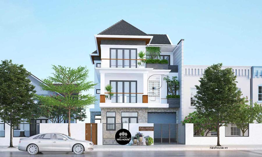 Mẫu biệt thự phố đẹp 9x15m