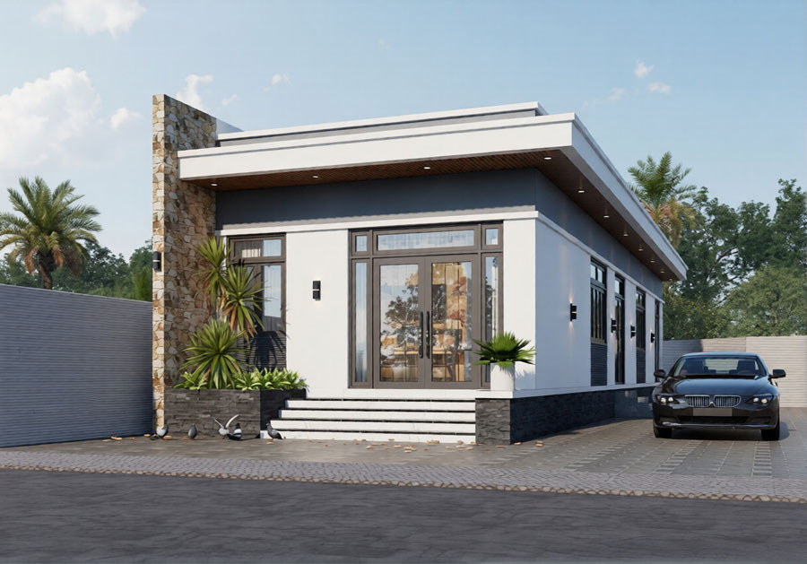 Mẫu biệt thự sân vườn dưới 500 triệu