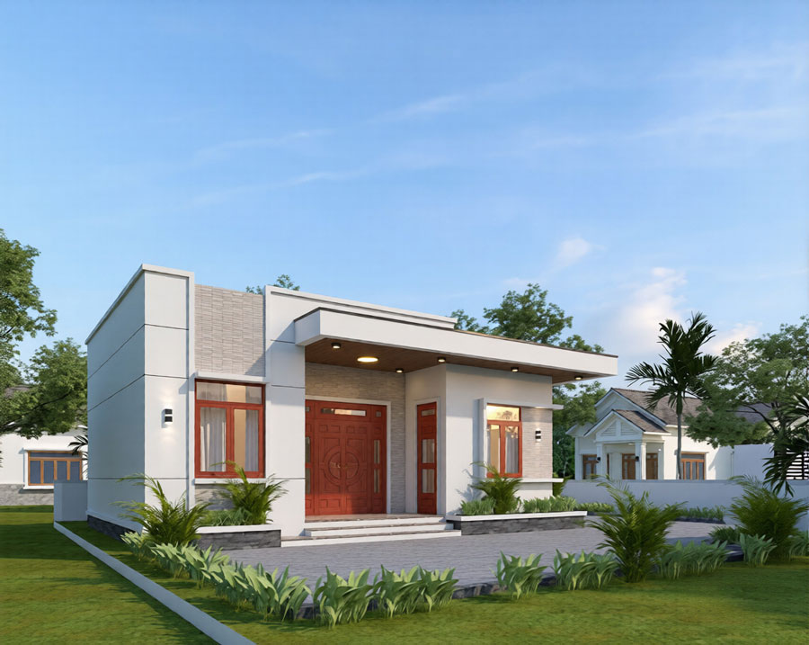 Mẫu biệt thự sân vườn dưới 500 triệu