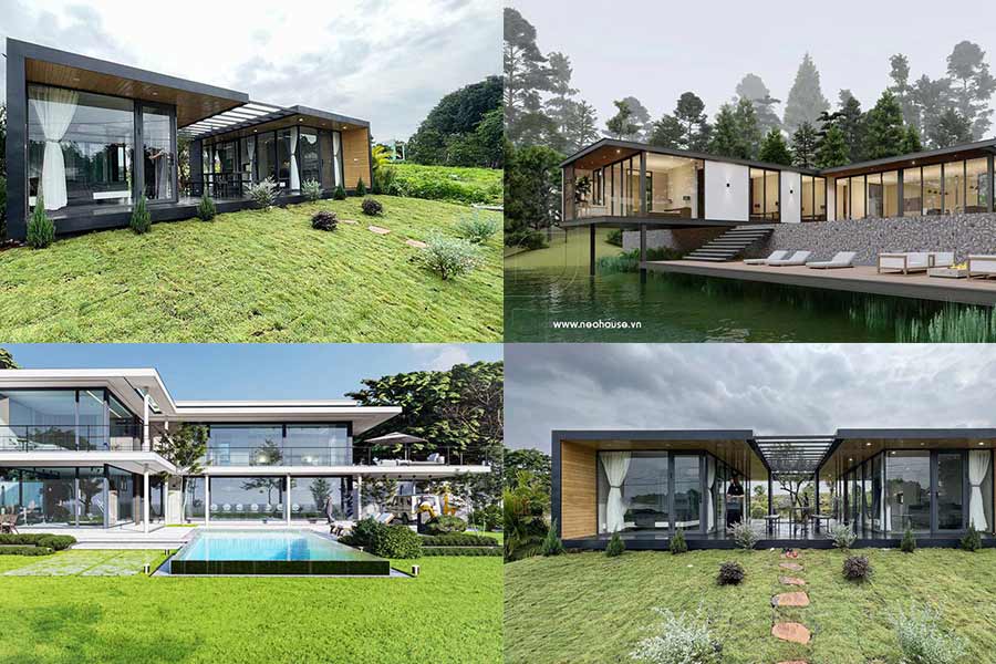 TOP 35+ Mẫu Biệt Thự Thép Tiền Chế Hiện Đại, Tối Ưu Chi Phí