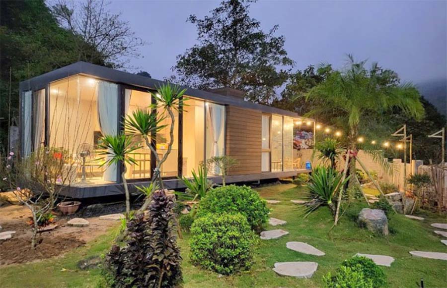 Thiết kế biệt thự homestay thép tiền chế