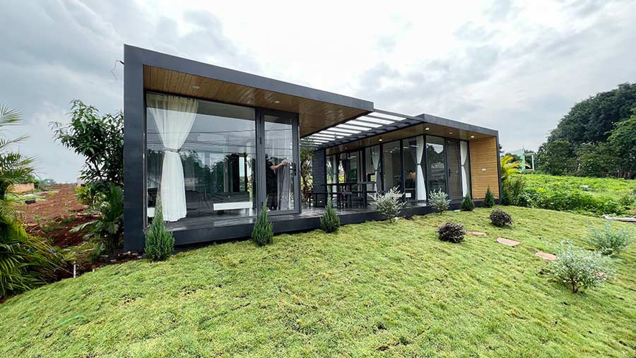 Thiết kế biệt thự homestay thép tiền chế