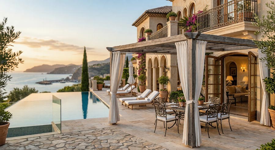 Biệt thự ven biển phong cách Italy lãng mạn