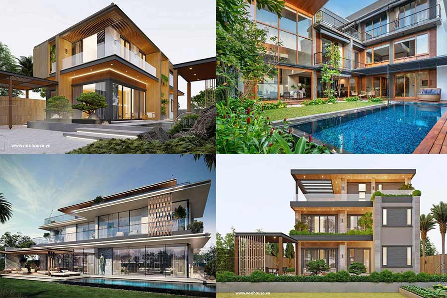 TOP 55+ Thiết Kế Biệt Thự Xanh Mát Mẻ, Gần Gũi Thiên Nhiên