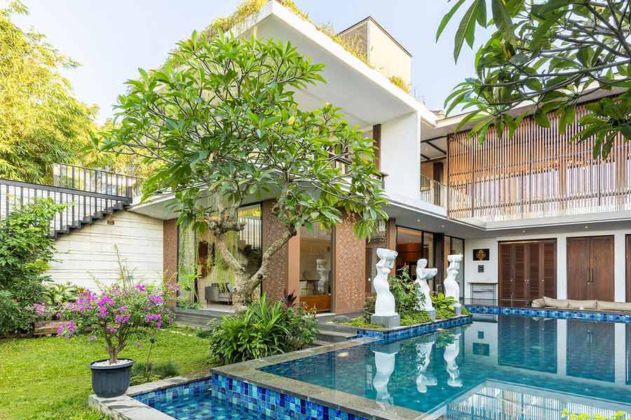 Nhà biệt thự xanh thiết kế tối giản