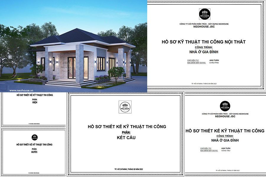 Các lưu ý khi triển khai bản vẽ nhà cấp 4
