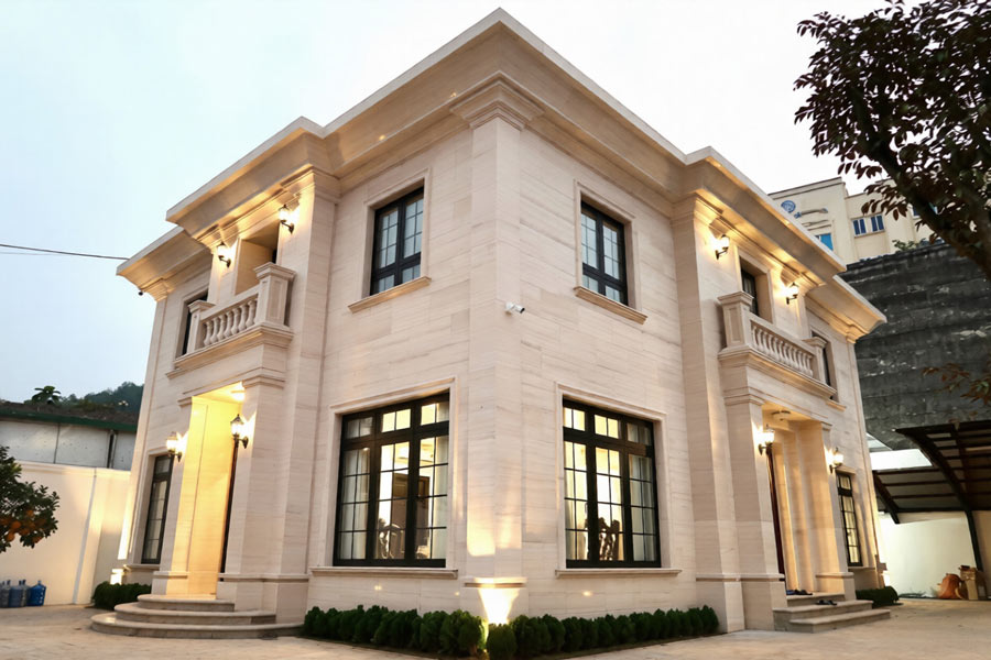 Kết hợp đá ốp marble, granit, terrazzo