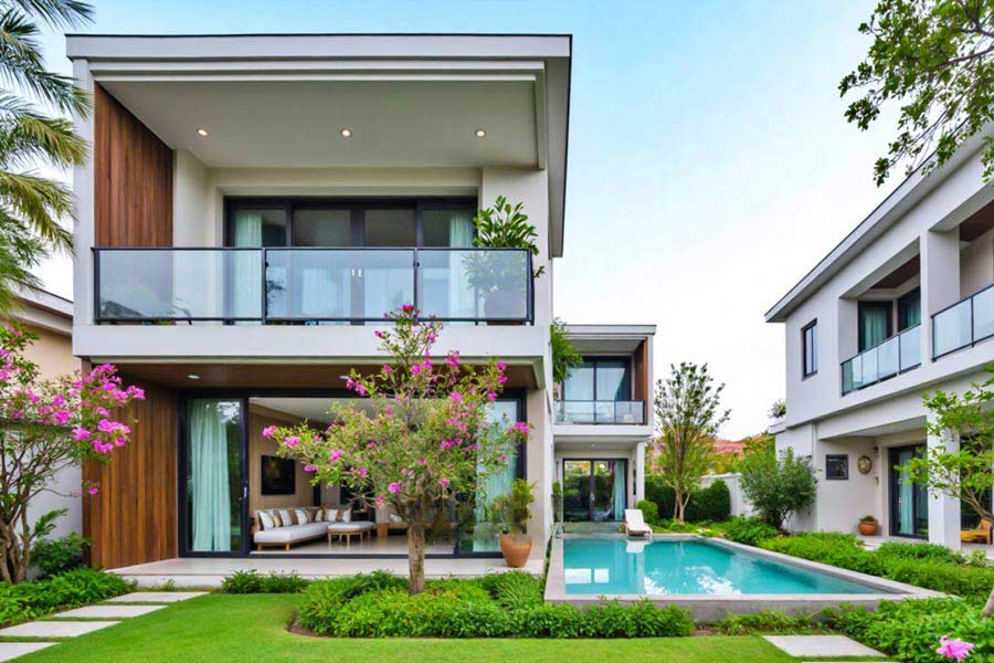 Không gian mở kết nối trong – ngoài liền mạch