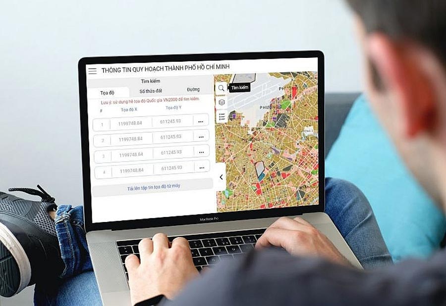 Kiểm tra qua cổng thông tin quy hoạch trực tuyến của tỉnh