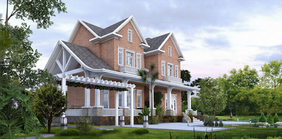 Mẫu biệt thự kiểu Anh. Ảnh 10