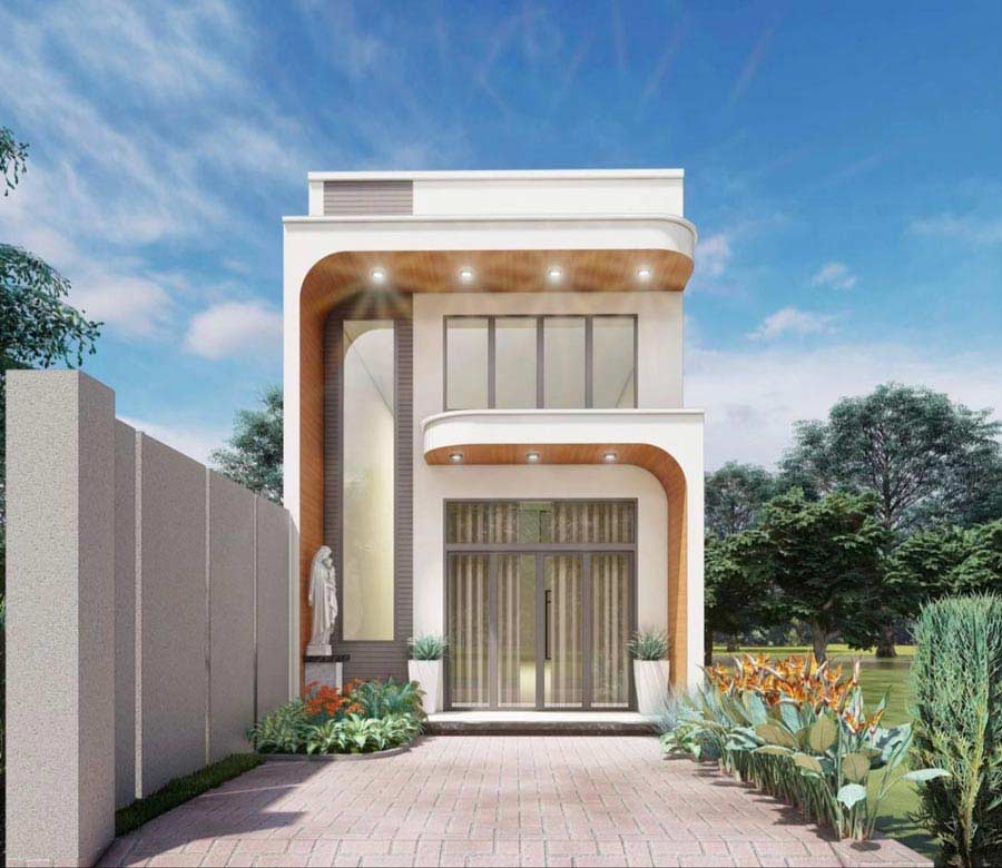 Mẫu nhà 800 triệu thiết kế tối giản