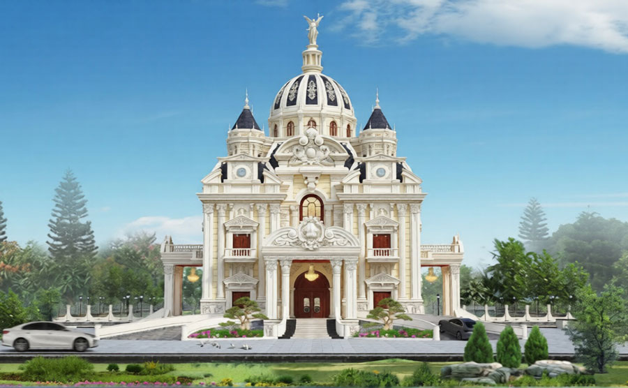 Thiết kế lâu đài 2 tầng