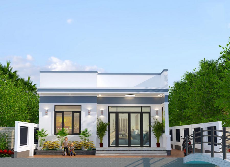 Mẫu nhà 800 triệu 4 phòng ngủ